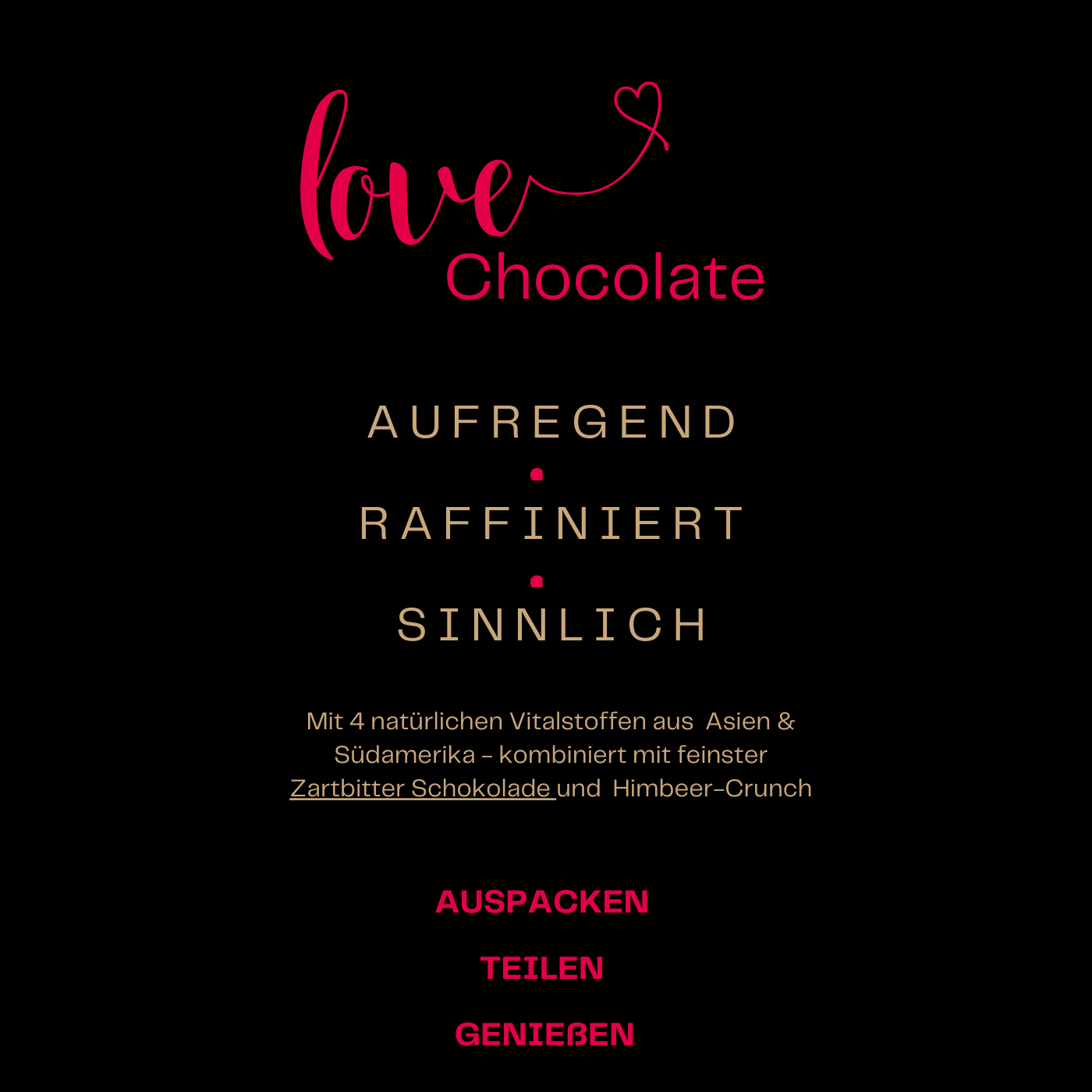JOY TAB - Love Chocolate - Schokoladentafeln
