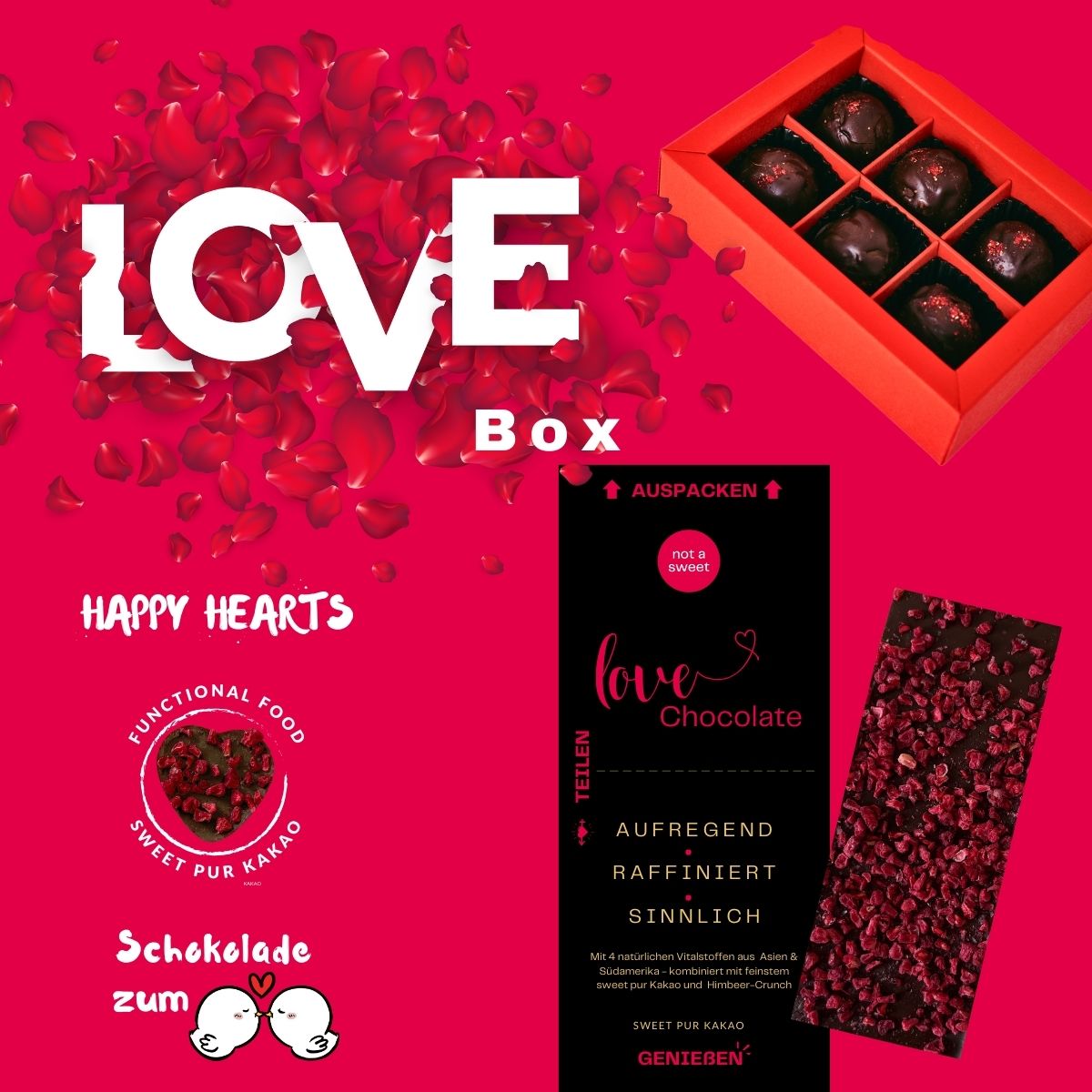 
                  
                    JOY BALLS -  Love Chocolate - Happy Energy Pralinen
                  
                