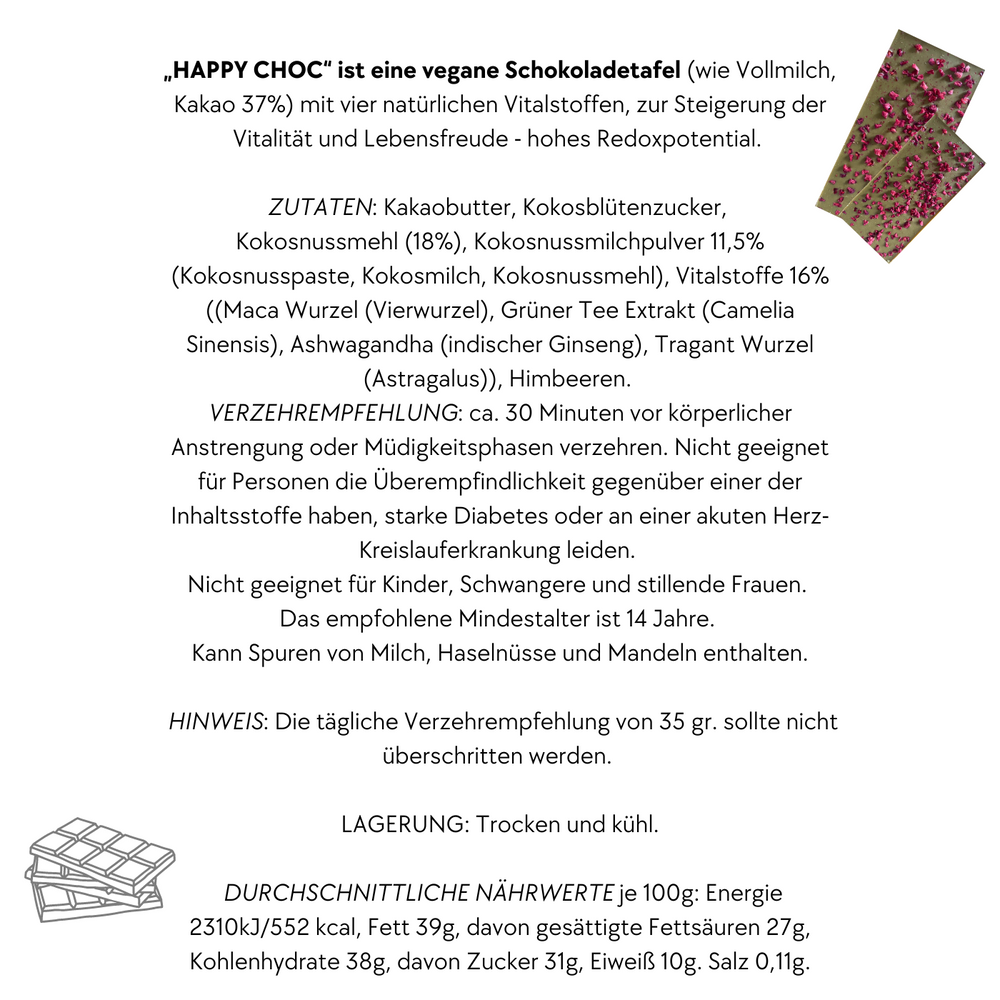
                  
                    HAPPY CHOC -  Schokoladentafel (like Vollmilch)
                  
                